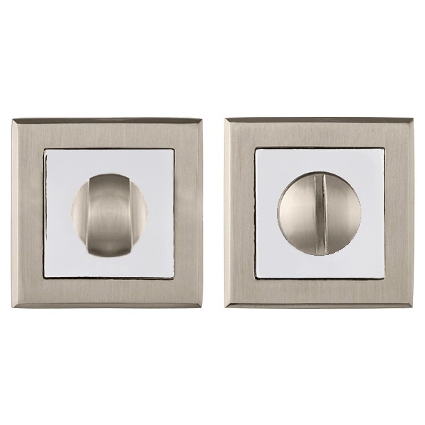 Ручка Punto (Пунто) раздельная K.QL52.VECTOR (VECTOR QL) SN/CP-3 матовый никель/хром