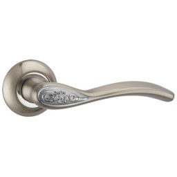 Ручка Punto (Пунто) раздельная R.TL54.RUMBA (RUMBA TL) SN/CP-3 матовый никель/хром (комплект под фиксатор)