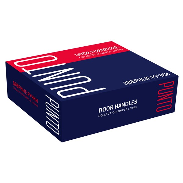 Ручка Punto (Пунто) раздельная R.TL54.REX (REX TL) 105mm SN/CP-3 матовый никель/хром