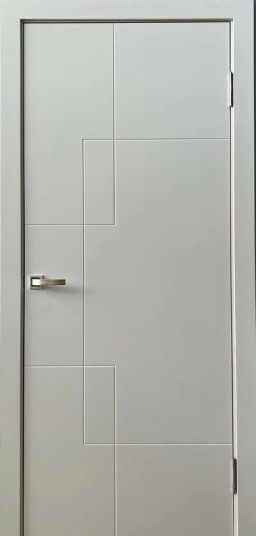 +Межкомнатная дверь "Домино" (400, 2000, ДГ, Эмаль, RAL 9001)