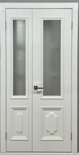 +Межкомнатная дверь "Тренто-4" (400, 2000, ДГ, Эмаль, RAL 9001)