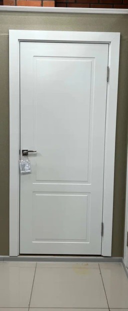 +Межкомнатная дверь "Фреза-4" (400, 2000, ДГ, Эмаль, RAL 9001)