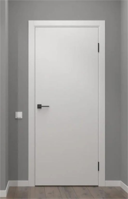 +Межкомнатная дверь "№10" (400, 2000, ДГ, Эмаль, RAL 9001)