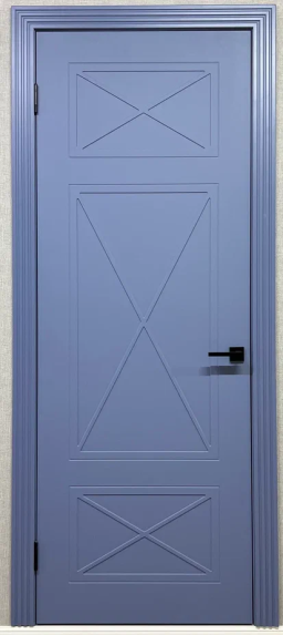 +Межкомнатная дверь "№117" (400, 2000, ДГ, Эмаль, RAL 9001)
