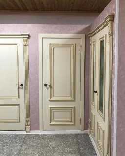 Межкомнатная дверь "№8" (400, 2000, ДГ, Эмаль, RAL 9001)